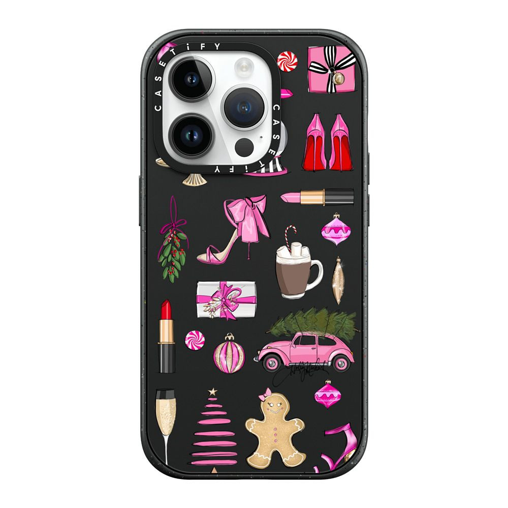 Holiday Glam (Fashion Illustration Transparent Case, Christmas | Casetify