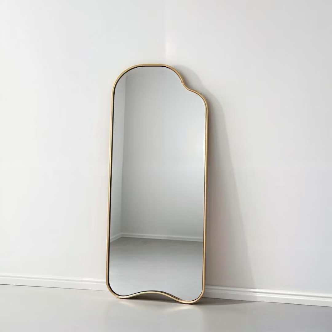 Full Length Mirror, Asymmetrical Full Body Mirror, Modern Long Mirror, Aesthetic Irregular Wall M... | Etsy (US)