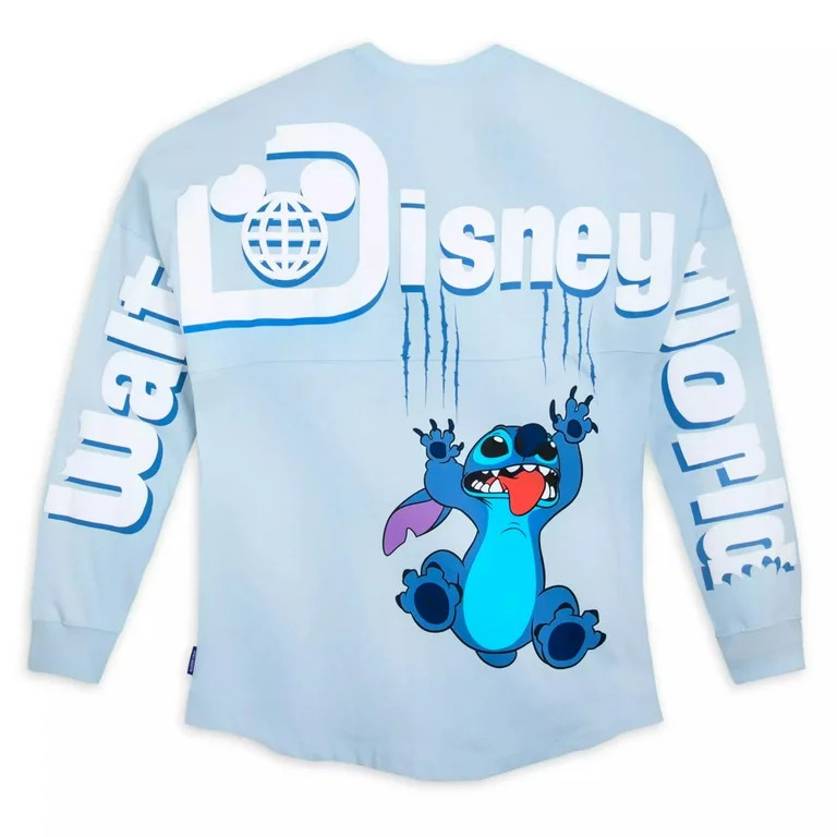 Disney Crew Neck Long Sleeve Stitch, T-Shirt (Unisex) | Walmart (US)