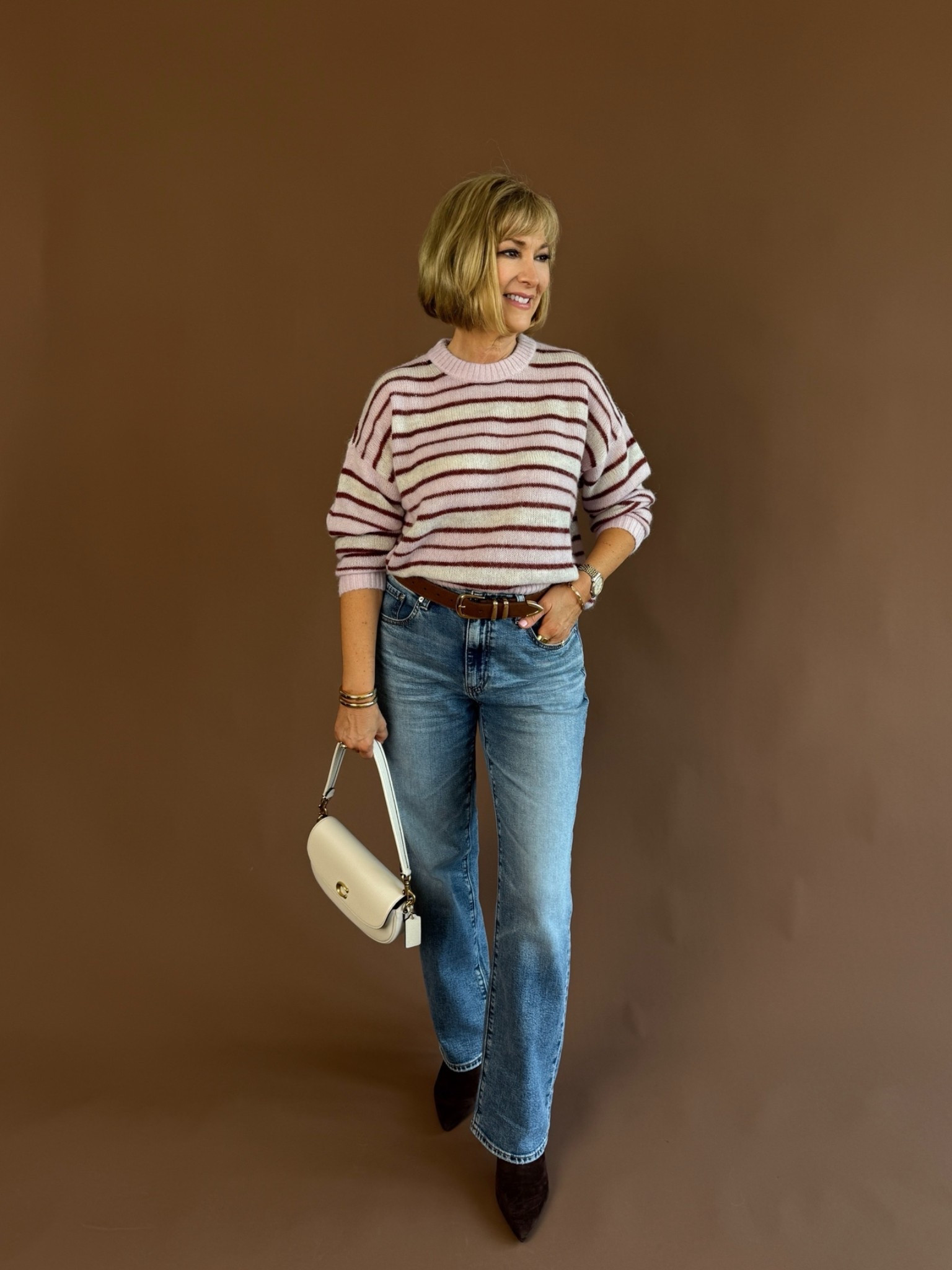 AG straight leg jeans from the NSale fit true to size. ! All the items linked below.

#LTKSaleAlert #LTKOver40
