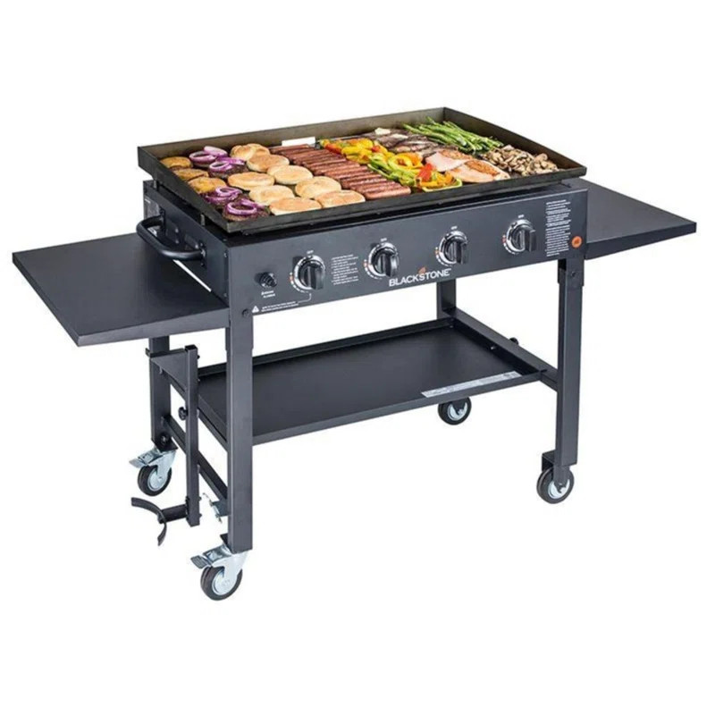 Blackstone 4 - Burner Flat Top Liquid Propane 60000 BTU Gas Grill | Wayfair Professional