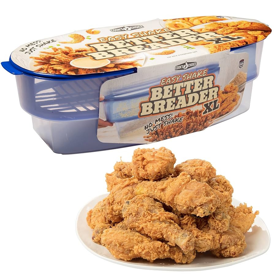 Cook's Choice XL Original Better Breader Batter Bowl- All-in-One Mess Free Breading Station Tool-... | Amazon (US)