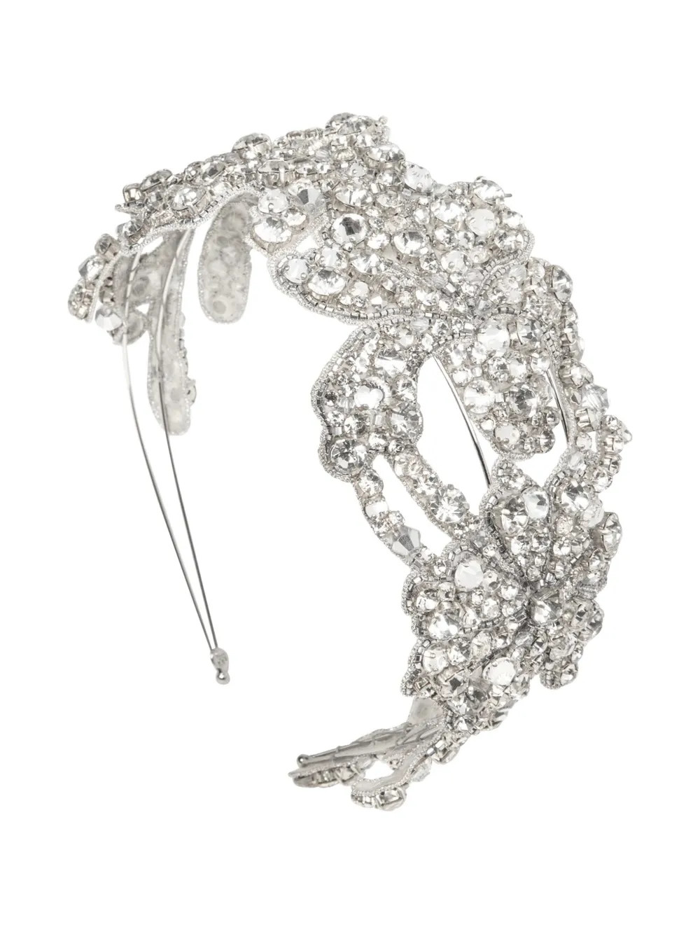 Jennifer Behr Crystal Embellished Tressa Headband | Silver | FARFETCH | Farfetch Global