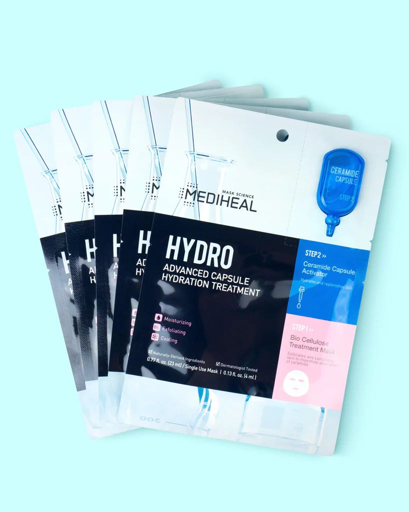 Hydro Advanced Capsule Hydration Treatment Sheet Mask (5 pack) | Soko Glam