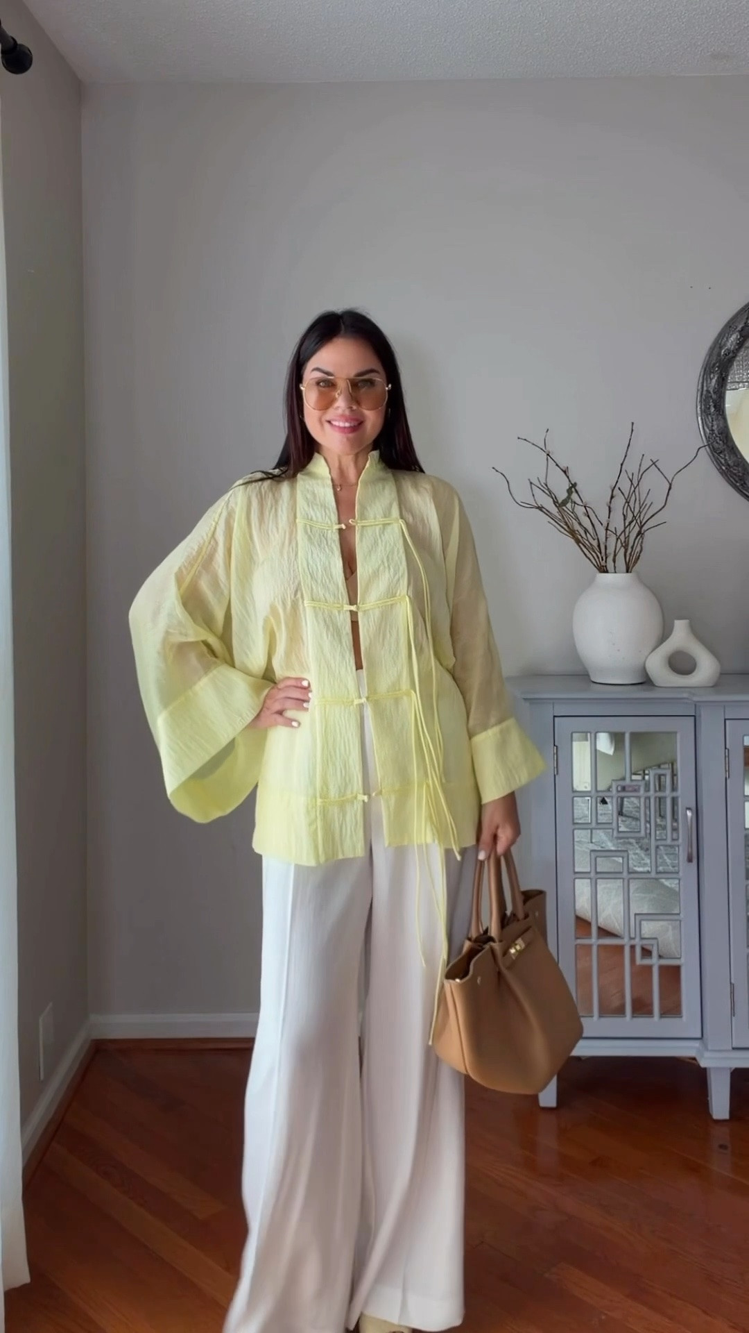 Linen summer look 🤍 One of my favorite recent finds — these beautiful H&M linen pants. The quality and fit are so good! Paired with my Zara blouse and a new Made in Italy genuine leather bag — such a chic designer-inspired find. ✨

#LTKStyleTip #LinenPants #SummerStyle #HMStyle

#LTKootd #LTKTravel #LTKWorkwear