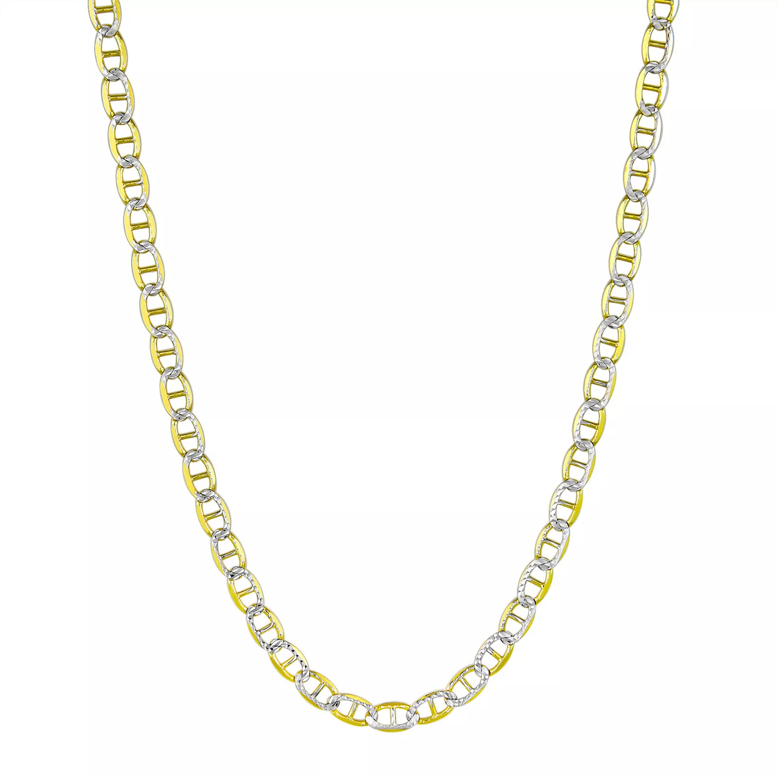 14k Gold Over Sterling Silver Mariner Chain Necklace, Women's, Size: 26"", Multicolor | Kohl's