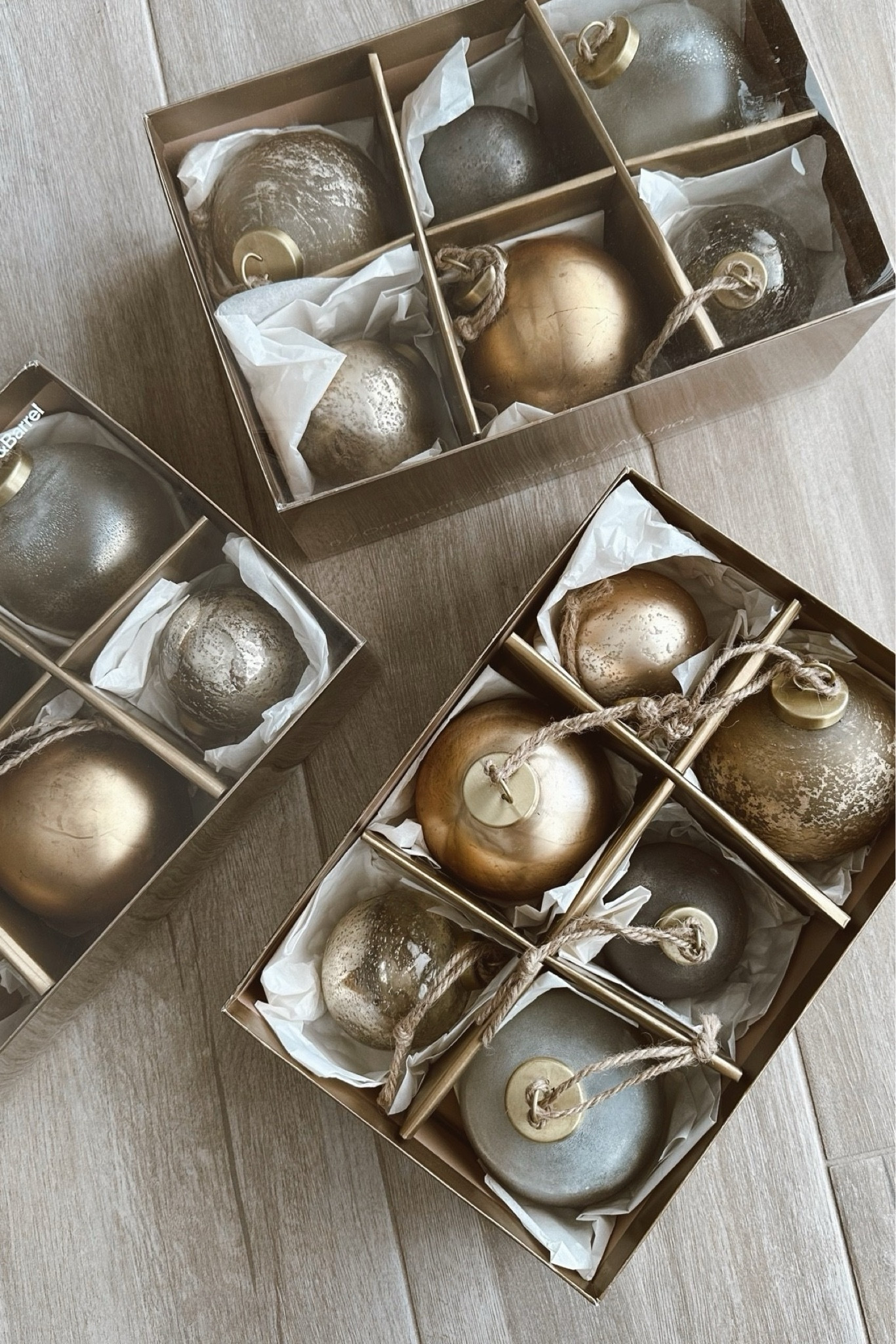 Crate and Barrel Rizzo Ornaments are back ✨ these are a splurge but I use them every single year for the past 3 years. The quality is 10/10 and I have both color sets and love them equally! Always sell out FAST! 

#ornaments #christmas2024 #christmas #crateandbarrel #rizzo #vintageornaments #modernorganicchristmas #aestheticchristmas #neutralchristmas #homedecor #christmasdecor 

#LTKHome #LTKSeasonal #LTKFindsUnder100