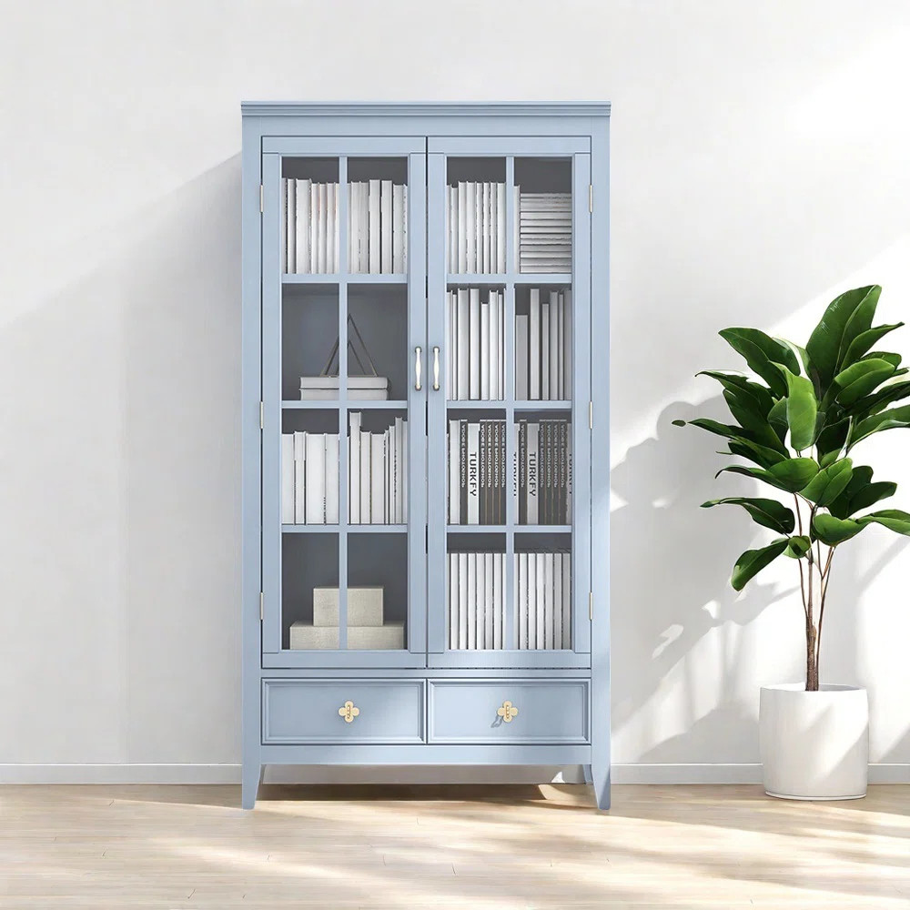 American style luxury dust-proof bookcase | Wayfair North America