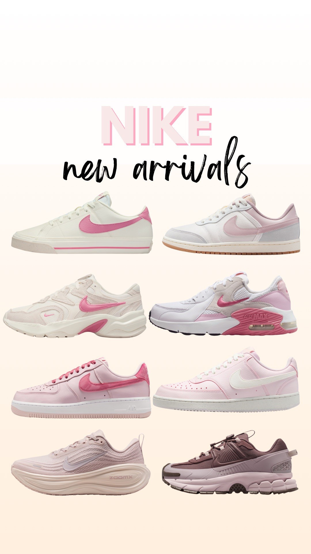 Nike sneakers new arrivals
Valentines shoes 
Valentines gift idea for her

#LTKValentine #LTKActive #LTKfitnessgoals