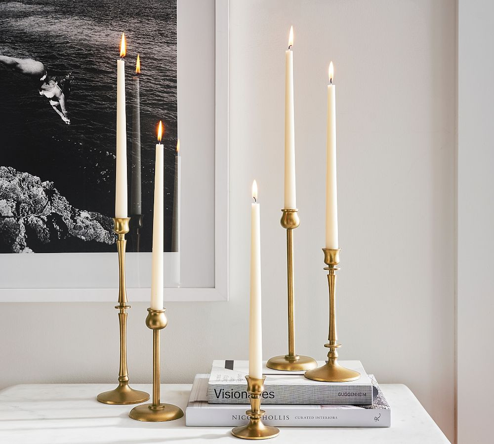 Booker Taper Candleholders | Pottery Barn (US)
