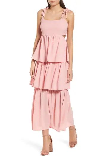Women's Lost Ink Tiered Maxi Dress | Nordstrom