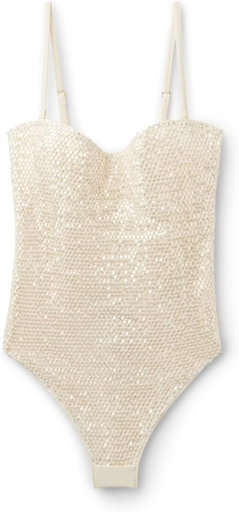 CALZEDONIA Traje de ba\u00f1o de una pieza para mujer con red de lentejuelas | Amazon (US)