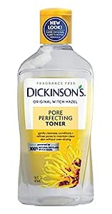 Dickinson's Original Witch Hazel Pore Perfecting Toner, 100% Natural, 16 Ounce Fragrance free | Amazon (US)