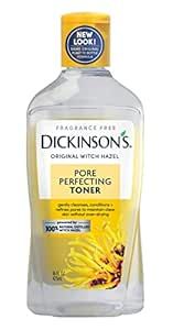Dickinson's Original Witch Hazel Pore Perfecting Toner, 100% Natural, 16 Ounce Fragrance free | Amazon (US)