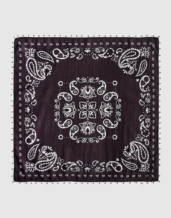 Beaded Bandana in Cotton Blend | Madewell