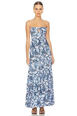 Tiare Hawaii Gardenia Maxi Dress in Huahine Royal Blue from Revolve.com | Revolve Clothing (Global)