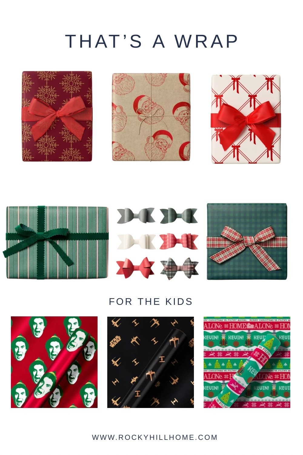 Christmas Wrapping 

Charming Christmas wrapping paper and bows in red and green. Fun wrapping paper for kids with designs from Elf, Star Wars, and Home Alone 

#LTKHoliday #LTKSeasonal #LTKGiftGuide
