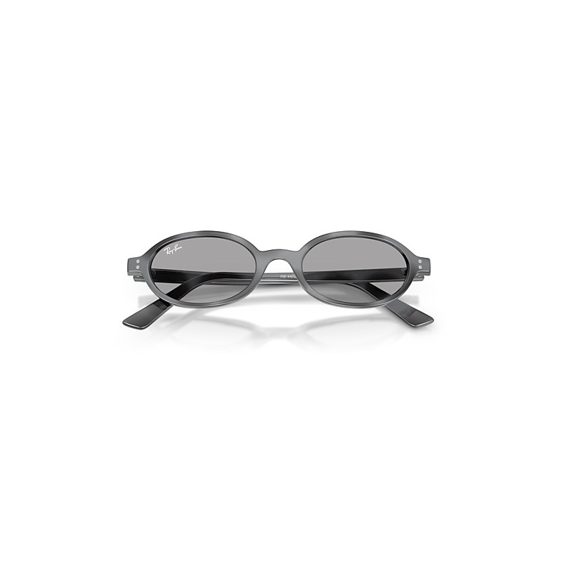 Ray-Ban Khal Bio-based Sunglasses Dark Grey Havana Frame Blue Lenses 48-20 | Ray-Ban (US)