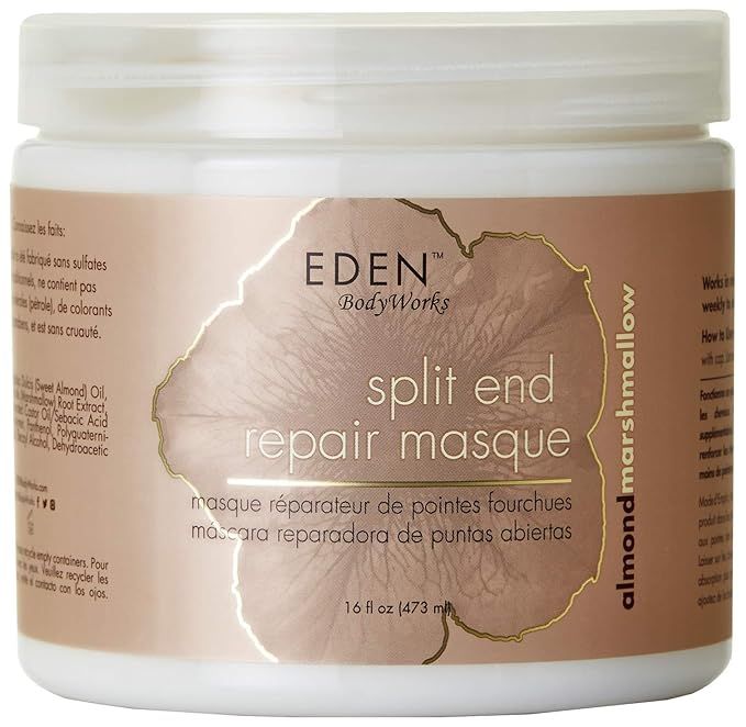 EDEN BodyWorks Almond Marshmallow Split End Repair Masque | 16 oz | Detangle, Strengthen, & Softe... | Amazon (US)