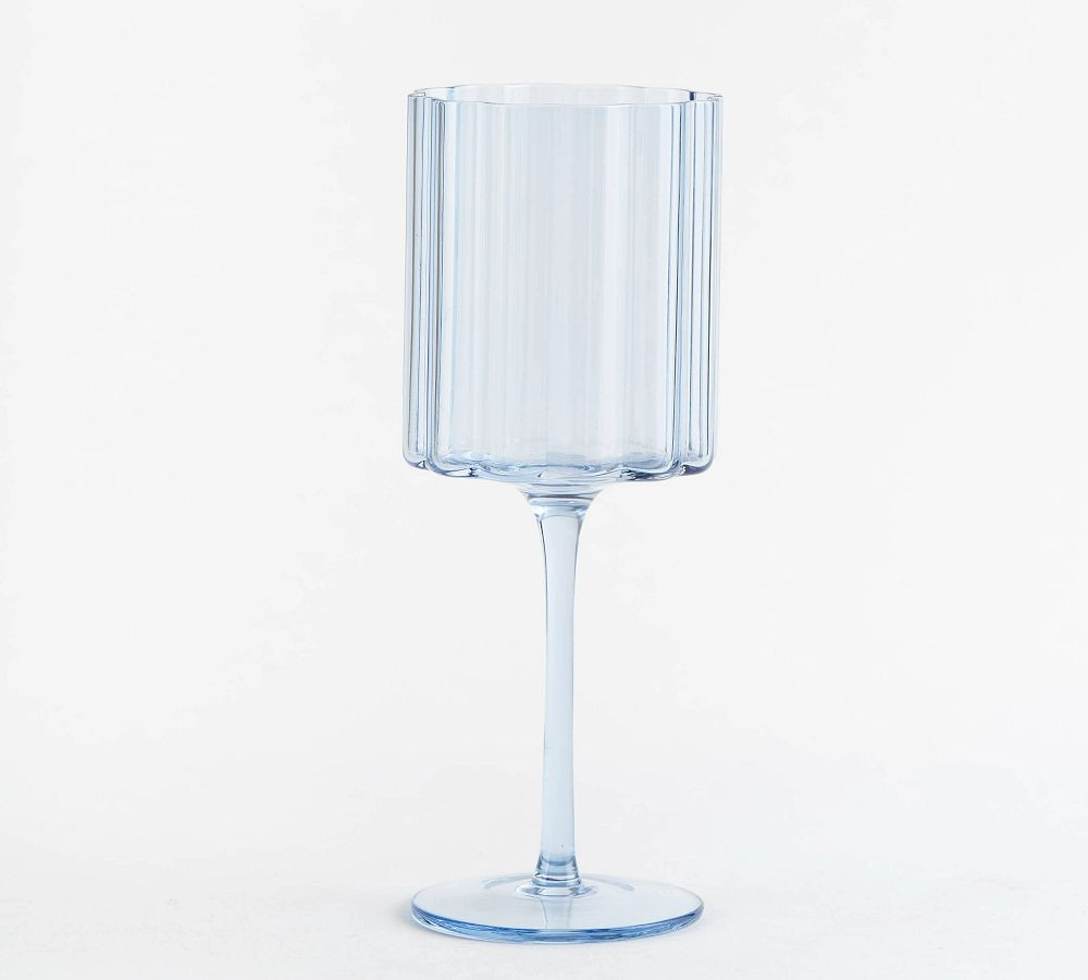 Scalloped Rim Wine Glass | Pottery Barn (US)