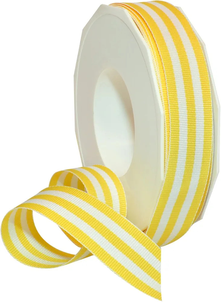 Morex Ribbon Striped Polyester Grosgrain Ribbon, Party Decorations, Gift Wrapping, Fun Patterns, ... | Amazon (US)