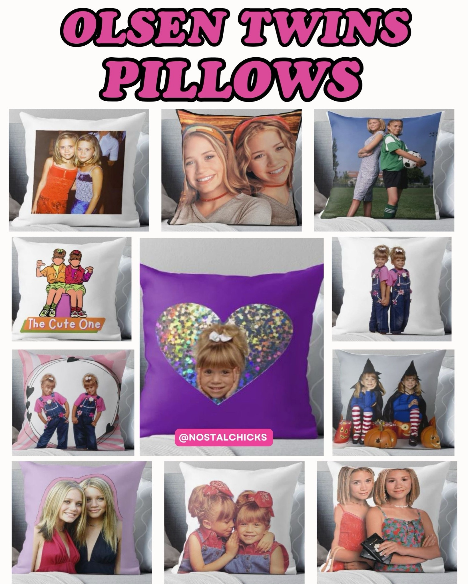 Olsen twins Pillows 💗
#marykateandashley #marykateandashleyolsen #olsens #olsentwins #nostalgia #nostalgic