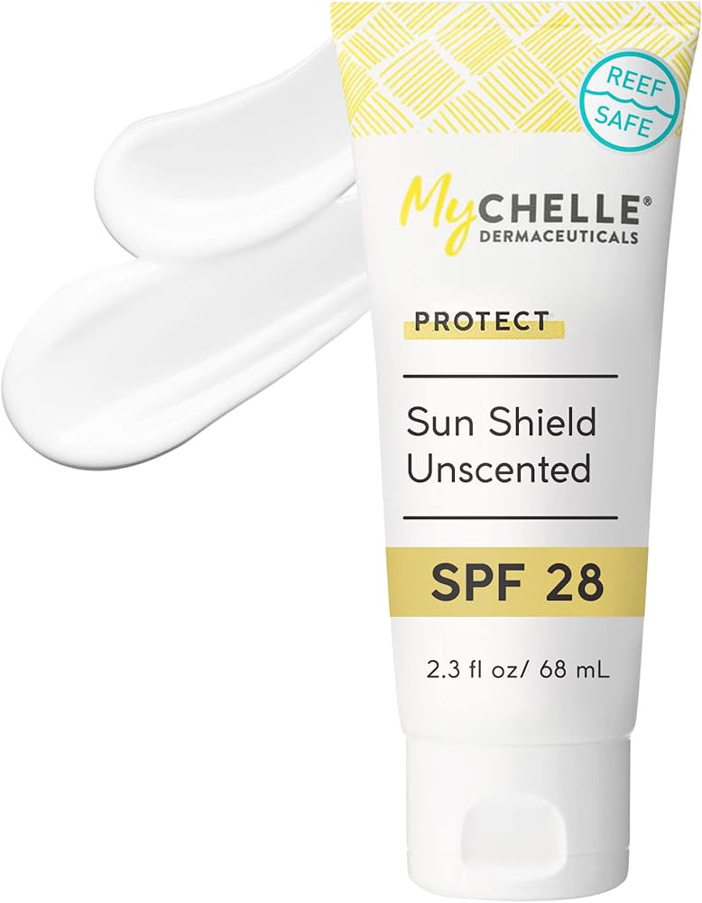 MyCHELLE Dermaceuticals Sun Shield SPF 28 Unscented (2.3 Fl Oz) - Soothing Reef Safe Sunscreen wi... | Amazon (US)