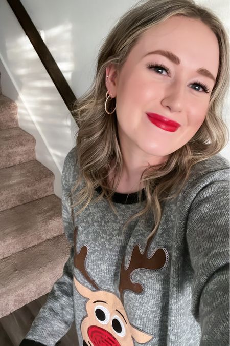 red lip combo!