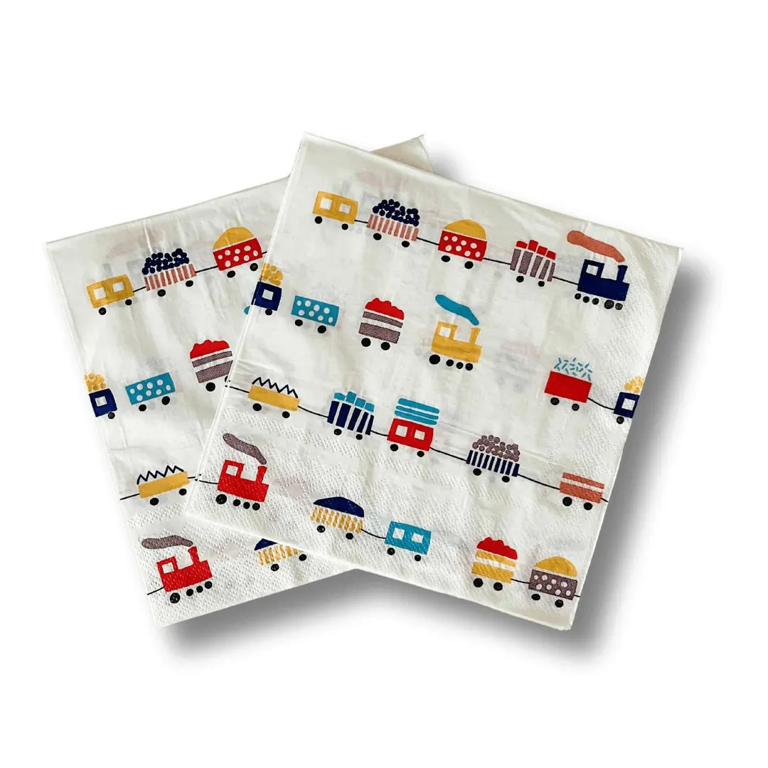 Train Large Disposable Paper Napkins (24pcs) | Etsy (US)