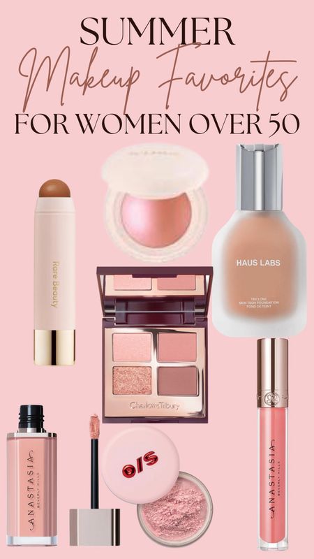 Summer makeup for women over 50,  soft neutral makeup for women over 50, over 50 makeup products from Charlotte Tilbury, Anastasia, One Size, Haus Labs and Rare Beauty.  Sephora haul, mother of the bride makeup 

#LTKOver40 #LTKBeauty