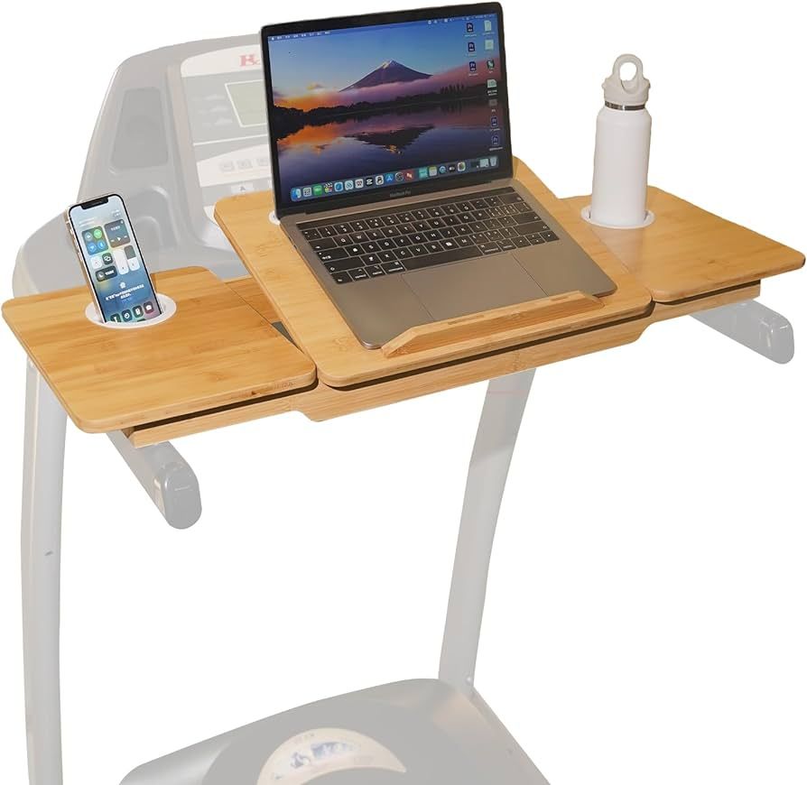 Nuvograin Bamboo Treadmill Laptop Desk,Adjustable Treadmill Desk Workstation Ergonomic,Treadmill ... | Amazon (US)