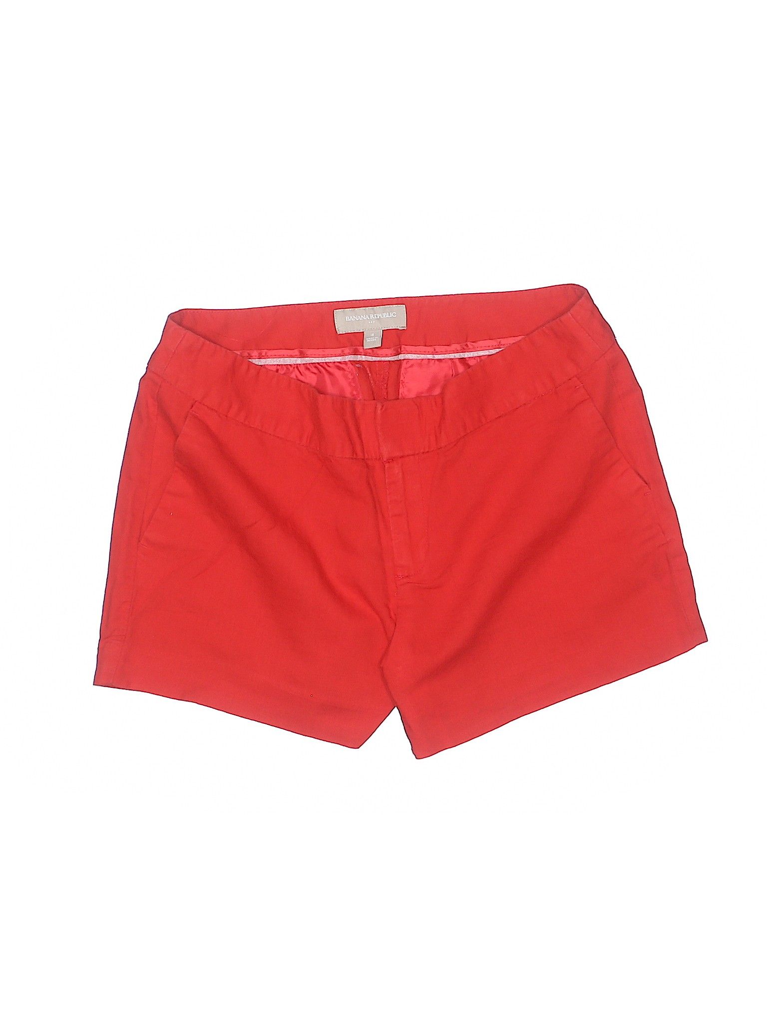 Banana Republic Factory Store Shorts Size 4: Red Women's Bottoms - 38436910 | thredUP