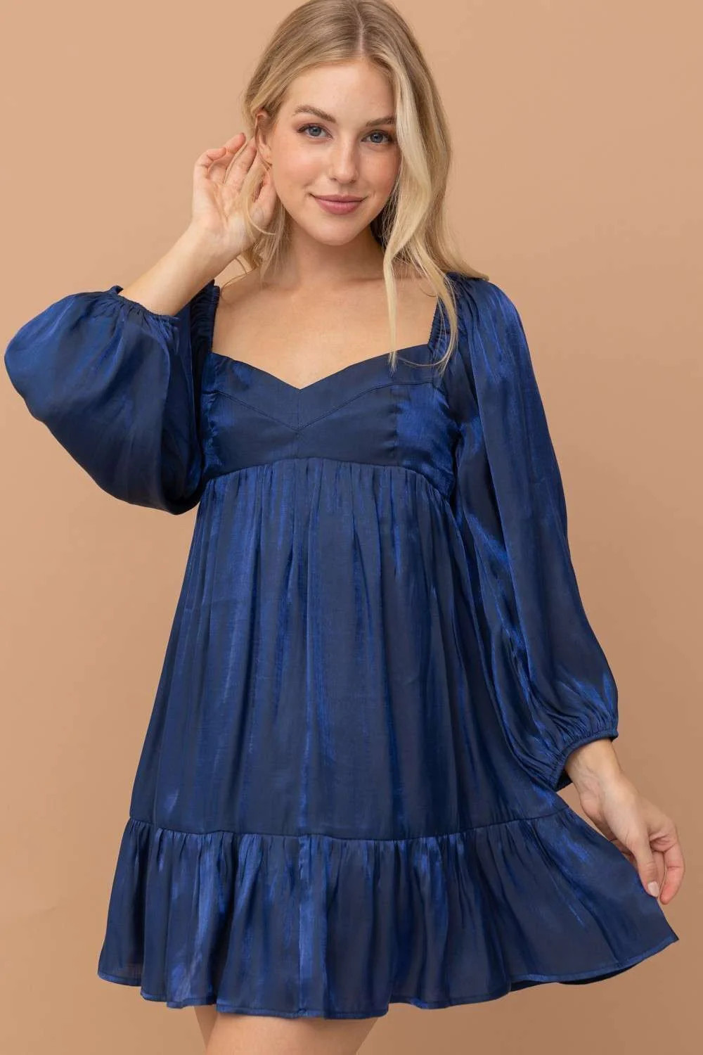 Navy Mini Dress | PinkBlush Maternity