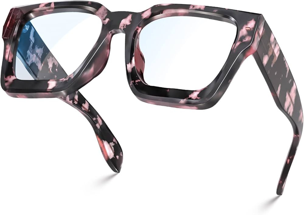 VISOONE Blue Light Blocking Glasses Rectangle Chic Preppy Look MultiColor Frame for Women Men RIV... | Amazon (US)