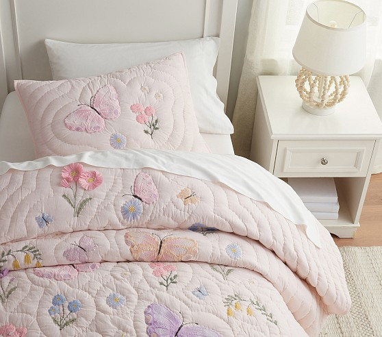 Wildflower Butterfly Quilt & Shams | Pottery Barn Kids