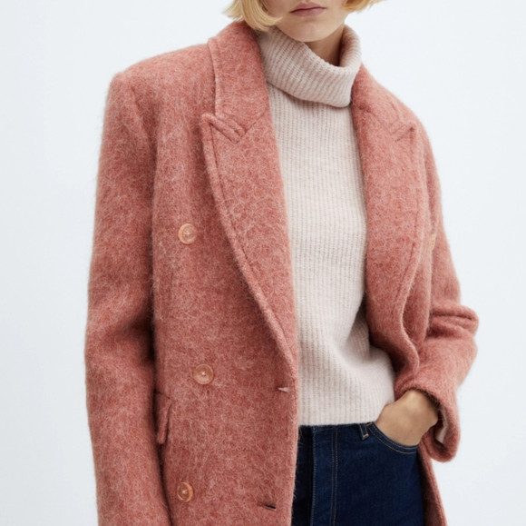 Mango wool and alpaca coat classy coat bloggers fav | Poshmark