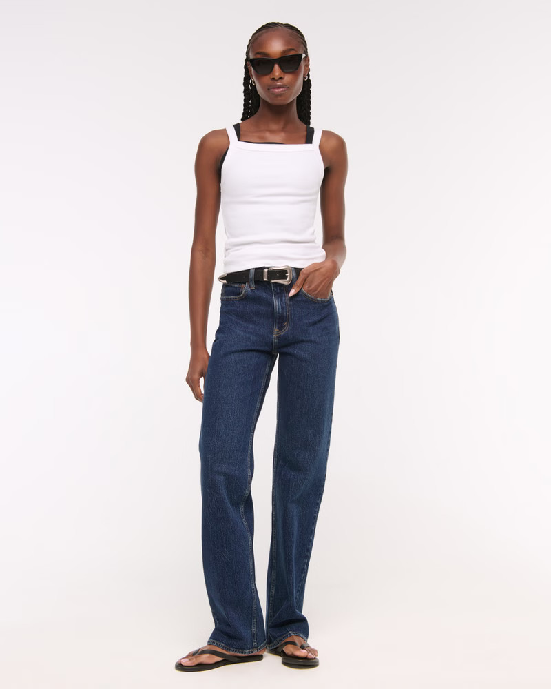 Curve Love High Rise 90s Relaxed Jean | Abercrombie & Fitch (US)