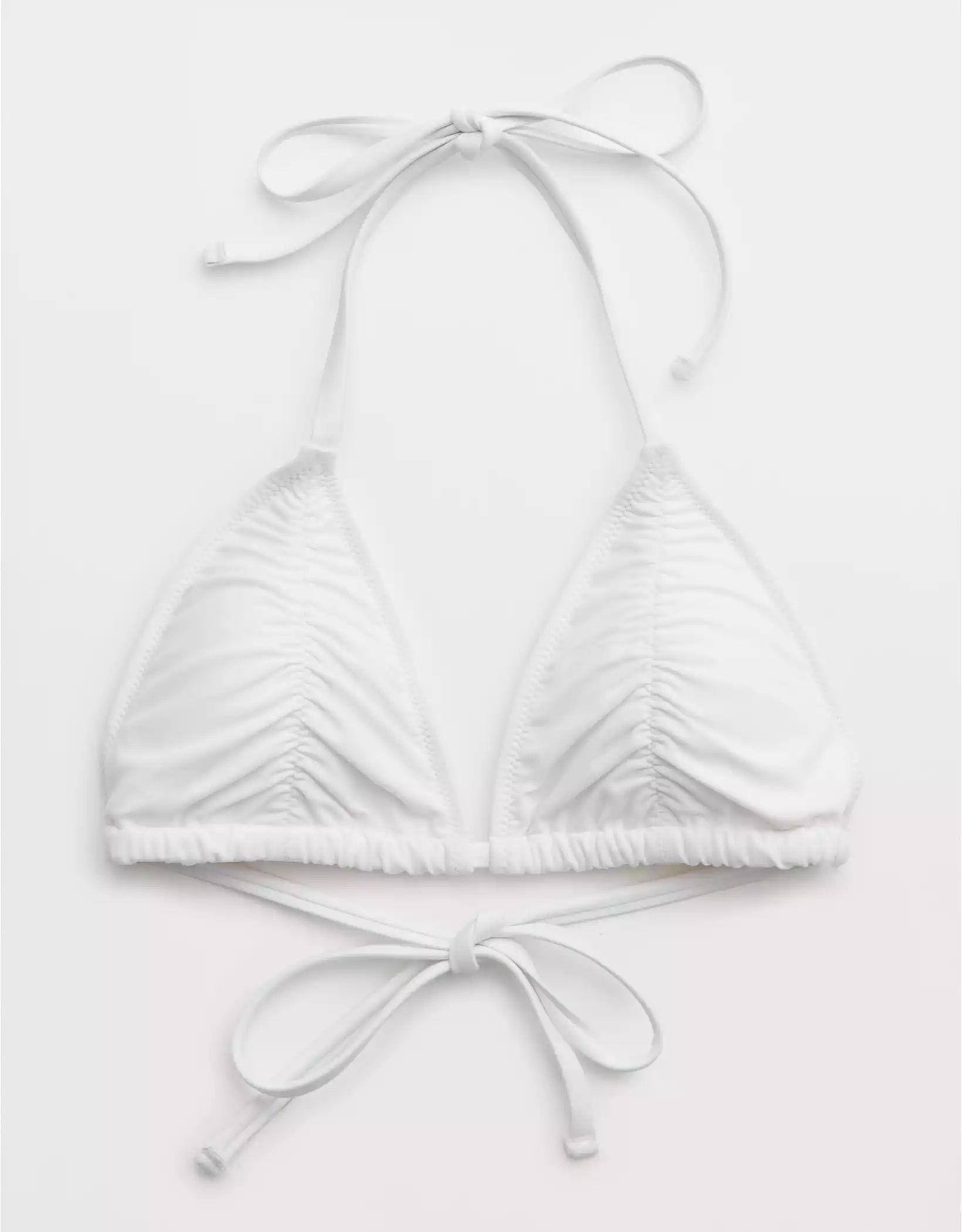 Aerie Ruched String Triangle Bikini Top | Aerie