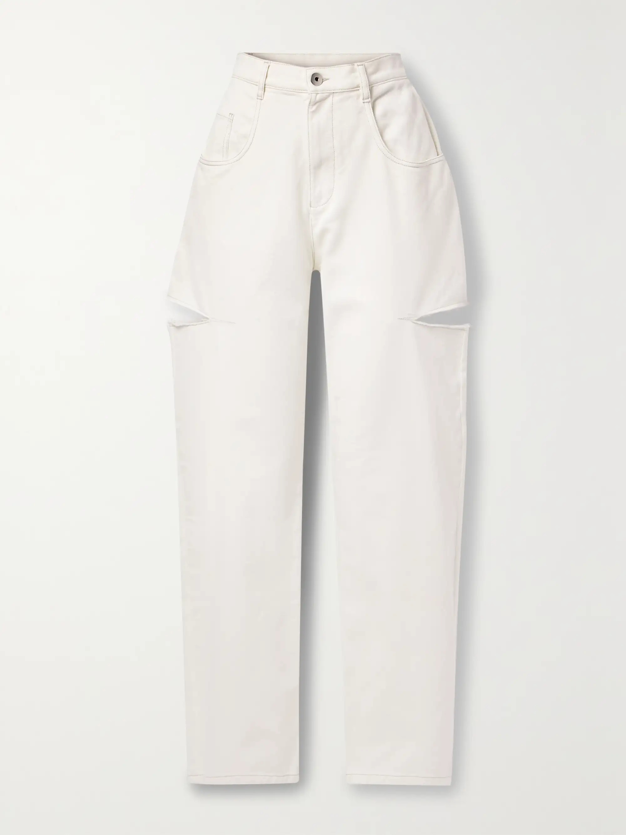 MAISON MARGIELA Cutout high-rise straight-leg jeans | NET-A-PORTER | NET-A-PORTER (US)