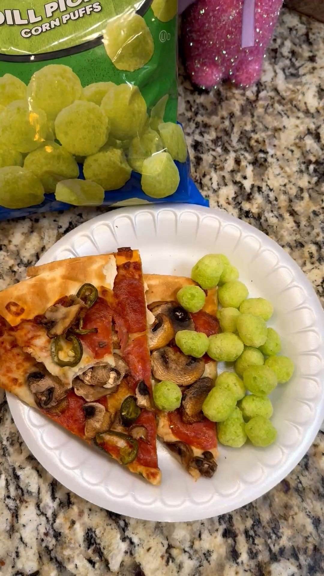 My teen daughter just went to pick up the pizza and went to Walmart 1st and she found these dill puffs and they are my new addiction lol and hers 🫰🏼👏🏼🤣



#LTKKids #LTKdayinmylife #LTKmomlife