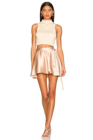 Jasmine Wrap Skirt in Blush | Revolve Clothing (Global)