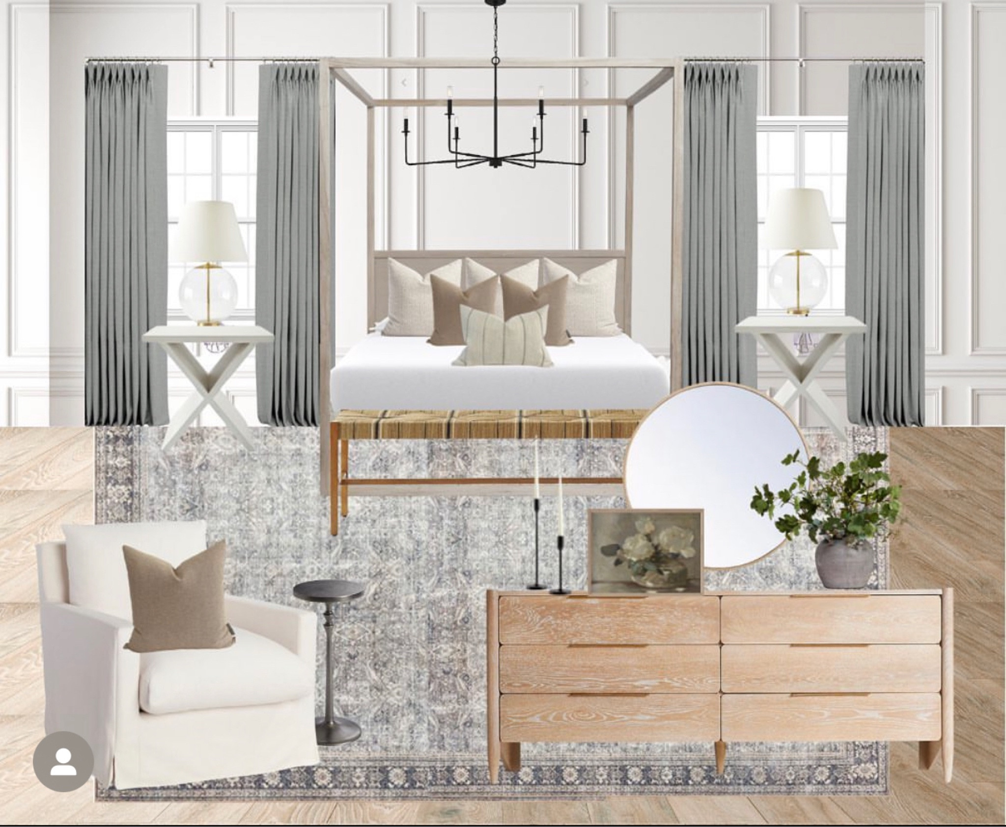 Neutral master bedroom design 

#LTKsalealert #LTKunder100 #LTKhome