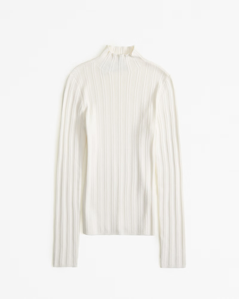 Slim Rib Turtleneck Sweater | Abercrombie & Fitch (US)