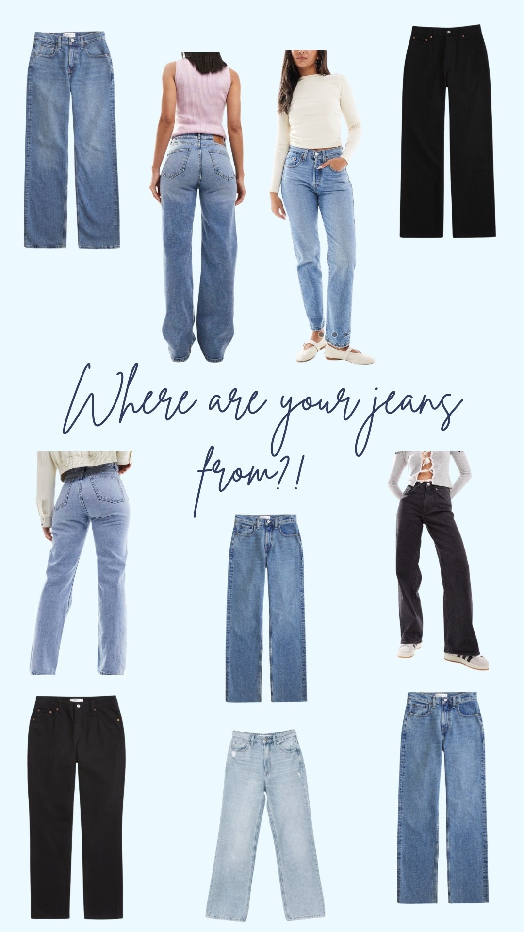 Everyone always asks where I get my jeans from! These are my faves! 

#LTKhaul #LTKeurope #LTKjeans