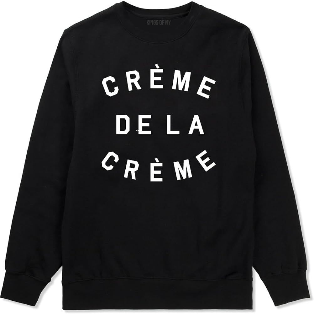 Creme De La Creme Celebrity Fashion Crop Crewneck Sweatshirt | Amazon (US)