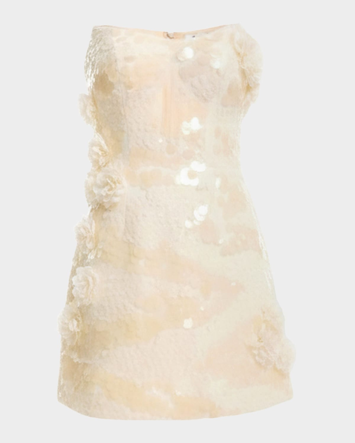 Amity Strapless Sequin Applique Mini Dress | Neiman Marcus