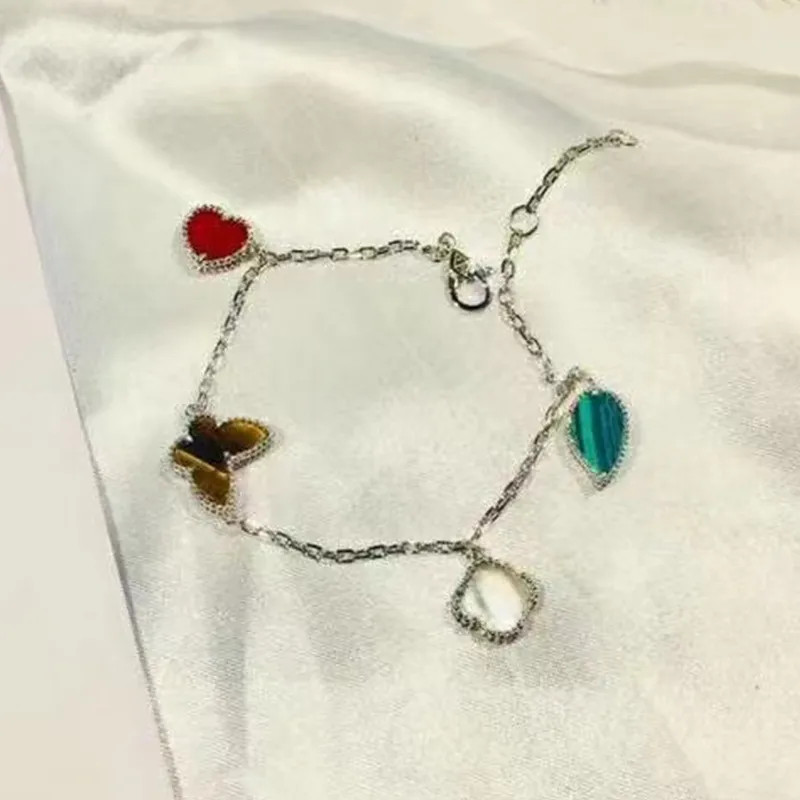 Dashion Designer Bracelet for Women Gold Rosegold Silver Chains Four-leaf Clover Style With Box | DHGate