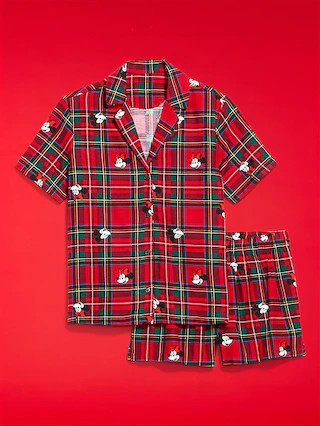 Old Navy x Disney Printed Flannel Pajama Short Set for Women | Old Navy (US)