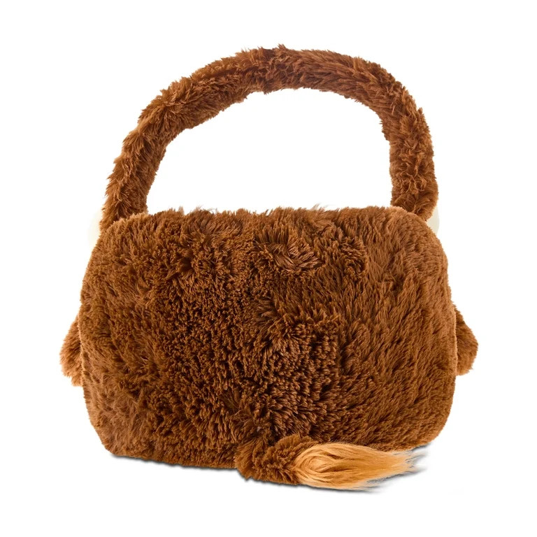 Jumbo Highland Cow Plush Basket, Brown, 22" x 16", Easter by Way To Celebrate | Walmart (US)