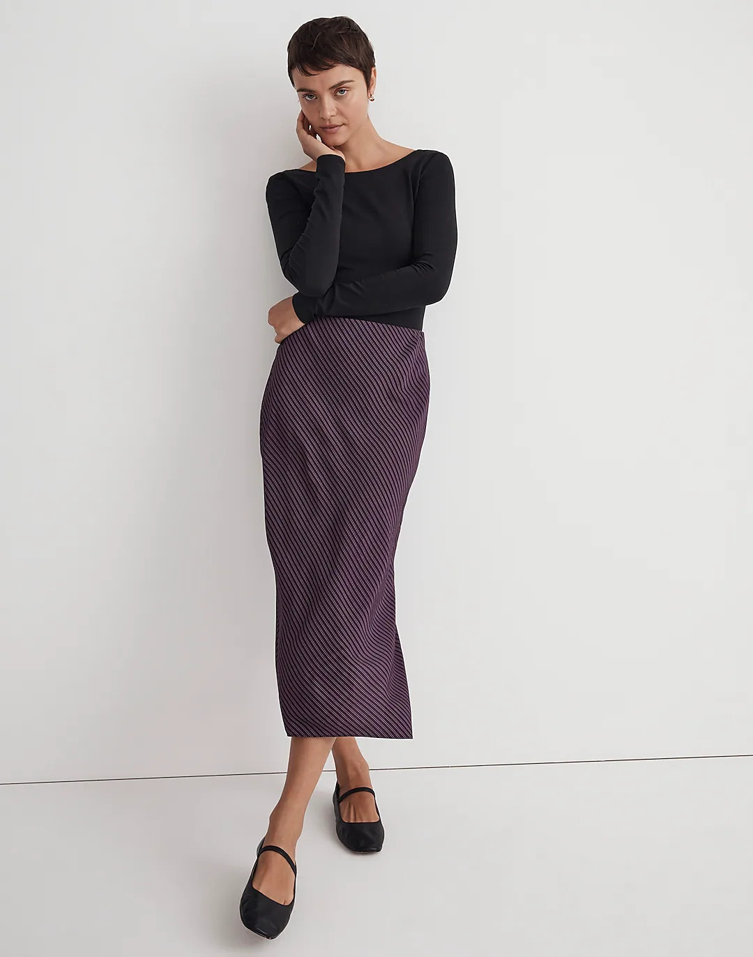 Layton Midi Slip Skirt | Madewell